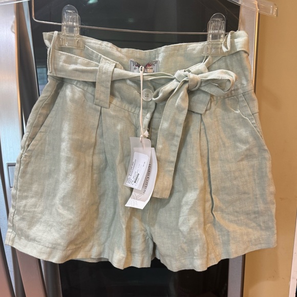 Haris Cotton Linen shorts NWT Small - Picture 2 of 4